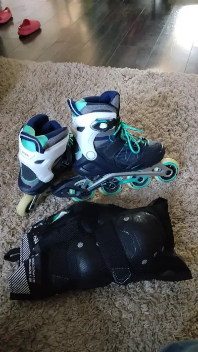 Patines en línea Oxelo con protecciones - miniatura 1