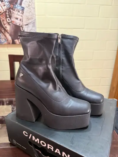 Botines de plataforma negros C/Moran - miniatura 1