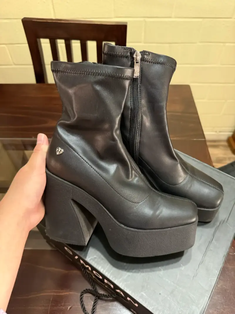 Botines de plataforma negros C/Moran - 2