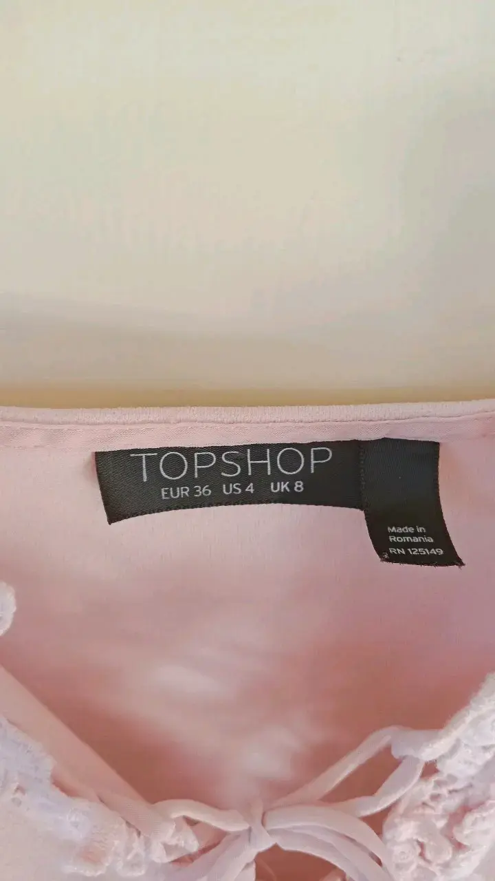 Body rosa con encaje floral talla 36 - 2