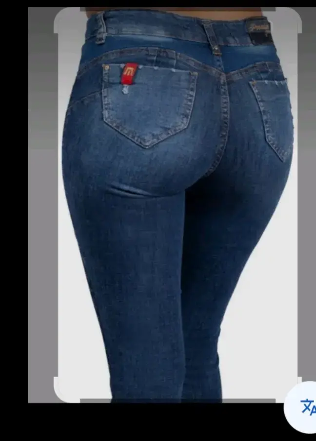 Jeans azul clásico para mujer - 3