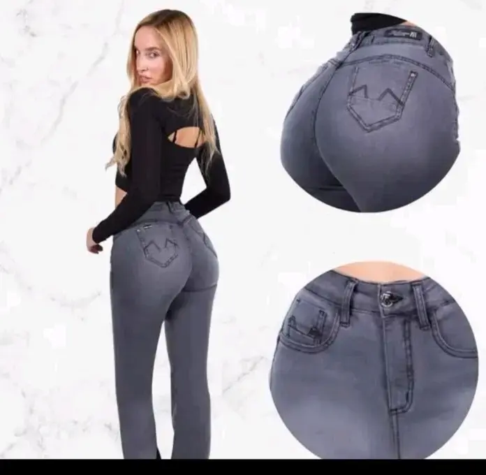 Jeans azul clásico para mujer - 4