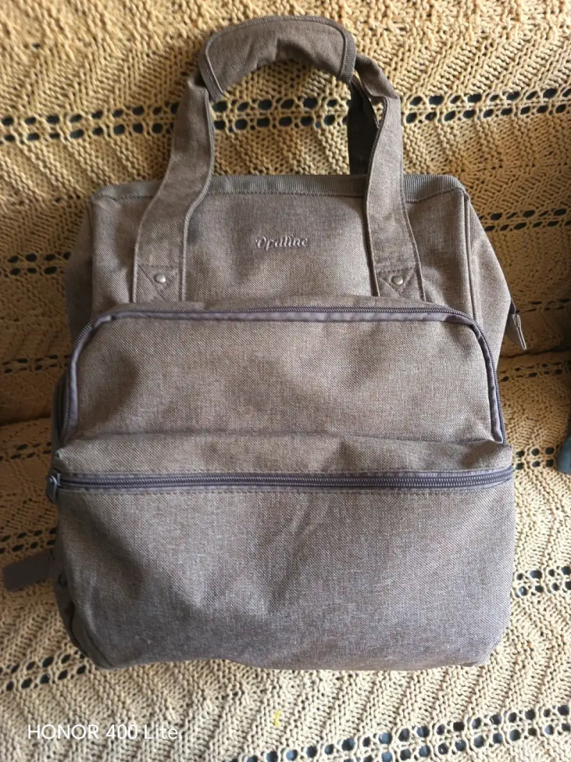 Mochila marrón Opaline con múltiples compartimentos - 1
