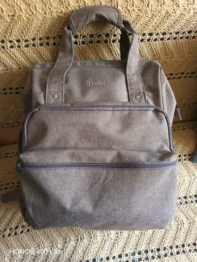 Mochila marrón Opaline con múltiples compartimentos - miniatura 1