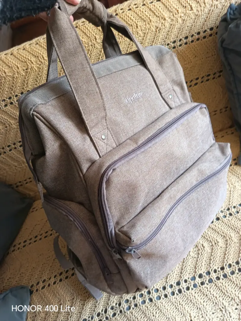Mochila marrón Opaline con múltiples compartimentos - 2