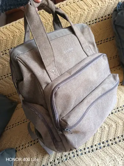 Mochila marrón Opaline con múltiples compartimentos - miniatura 2