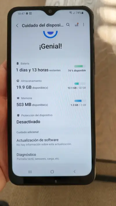 Smartphone Samsung con buena batería y almacenamiento - miniatura 1