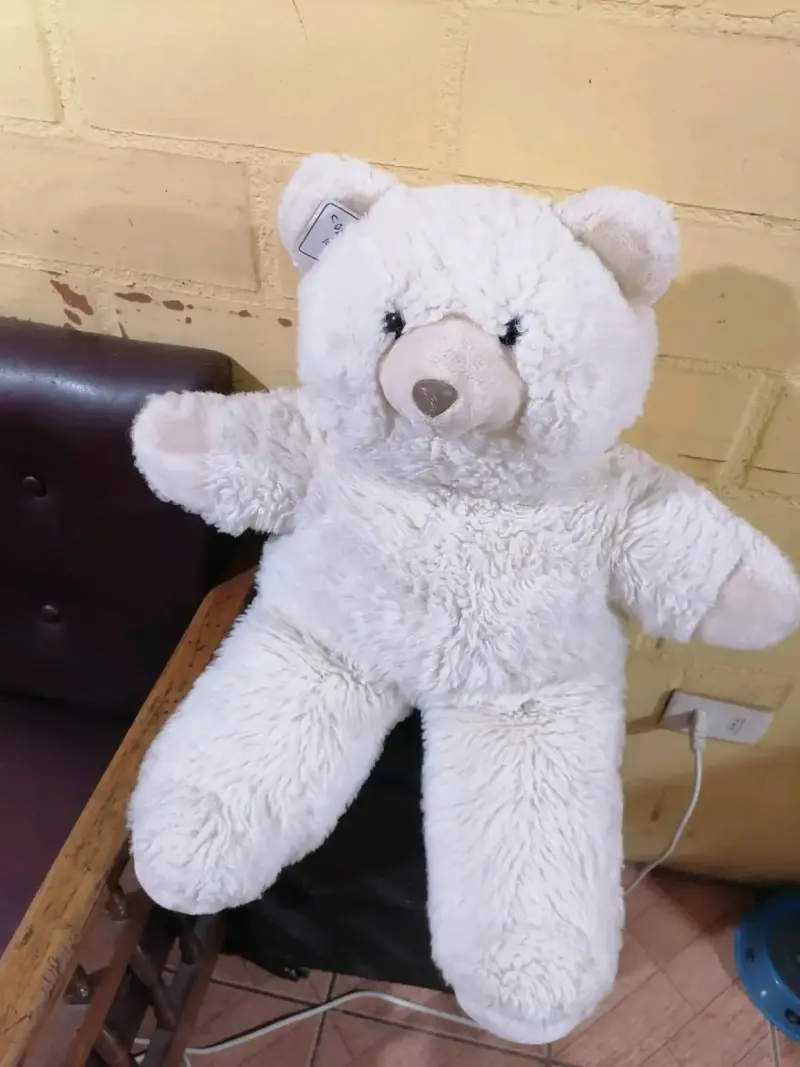 Oso de peluche grande blanco suave