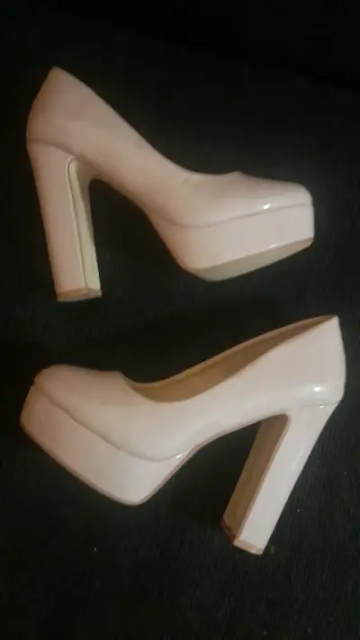 Zapatos de tacón beige Index talla 37 - miniatura 2
