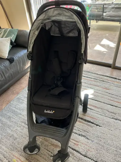 Coche de bebé Larktale negro compacto - miniatura 6