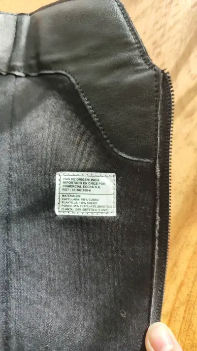 Botas largas de cuero negro para mujer - miniatura 4