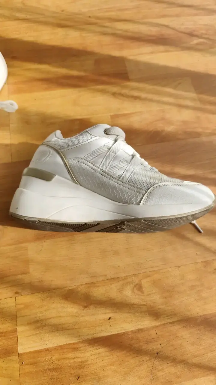 Zapatillas deportivas blancas con plataforma - 3