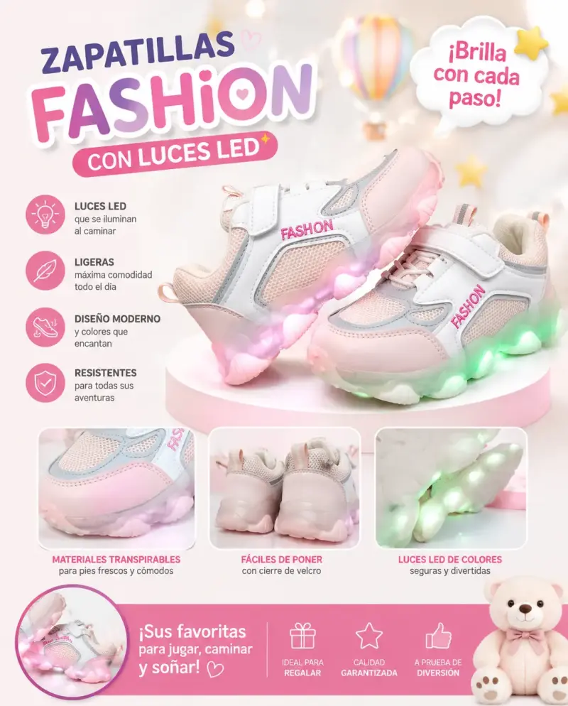 Zapatillas con luces LED talla 29 Nuevos - 1