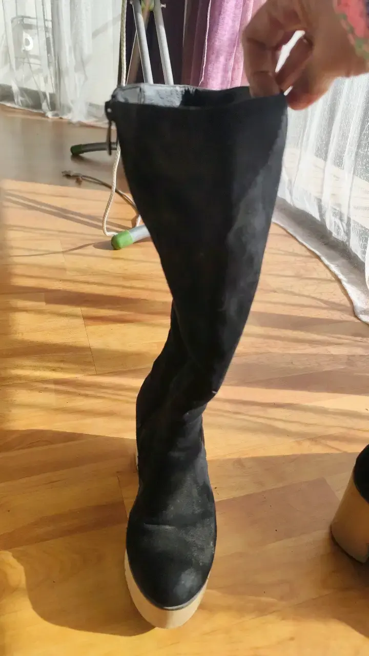 Botas negras de tacón alto para mujer - 2