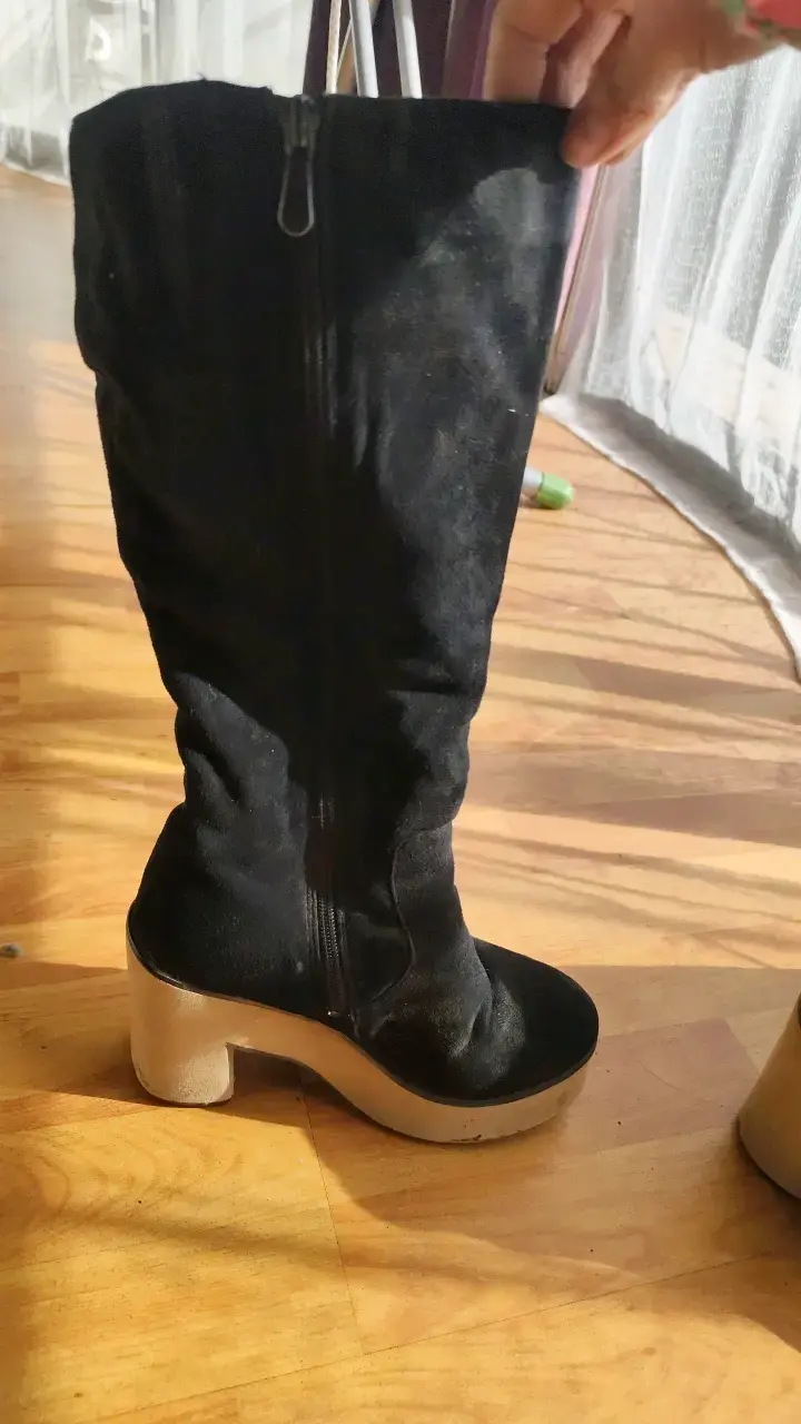 Botas negras de tacón alto para mujer - 3