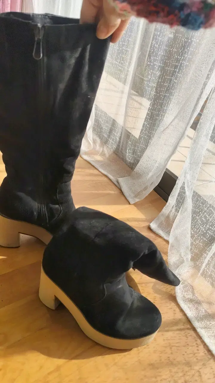 Botas negras de tacón alto para mujer - 4