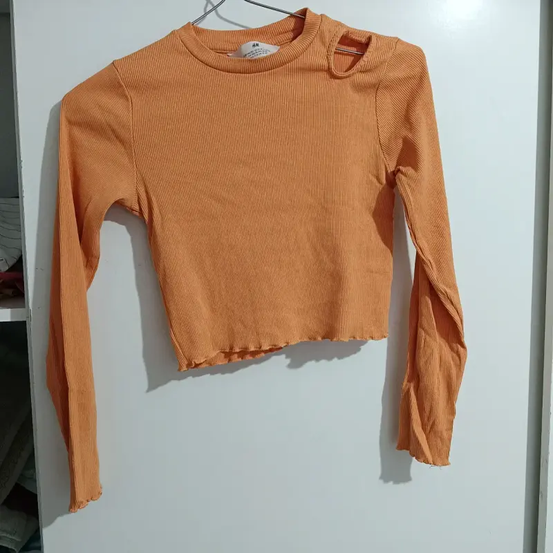Polera H&M naranja talla 12/14 - 2