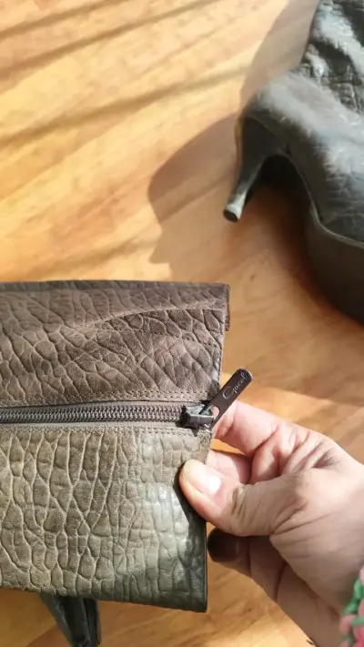 Botas de cuero marrón con tacón - miniatura 3