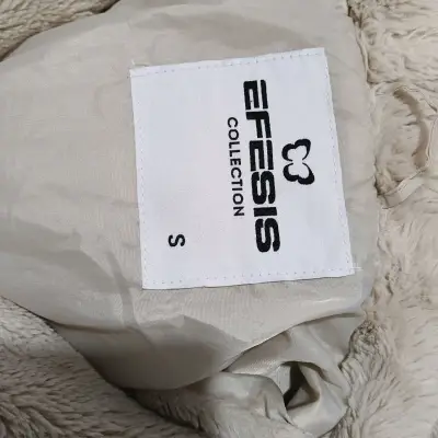 Chaqueta de peluche Efesis Collection beige - miniatura 1