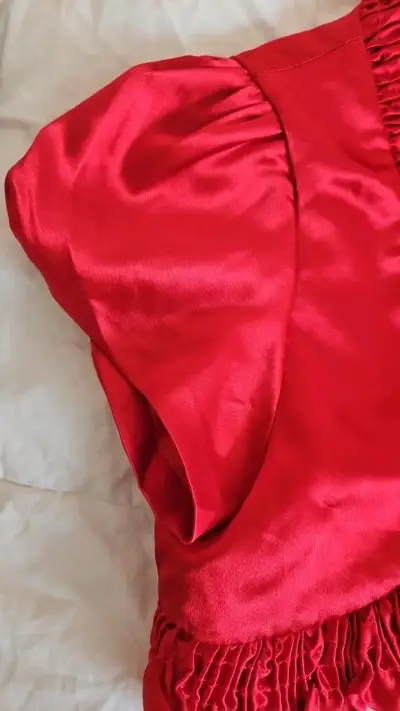 Bolero razo  rojo fiesta - miniatura 4