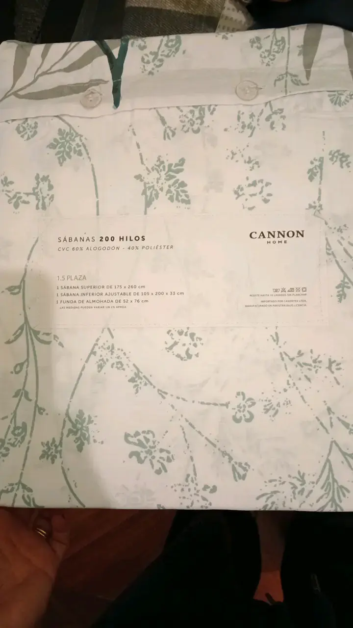 Sábanas Cannon Home 200 hilos 1.5 plaza - 2