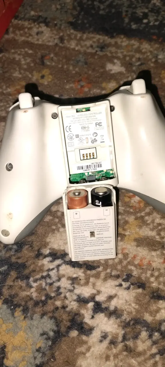 Control inalámbrico Xbox 360 blanco - 1