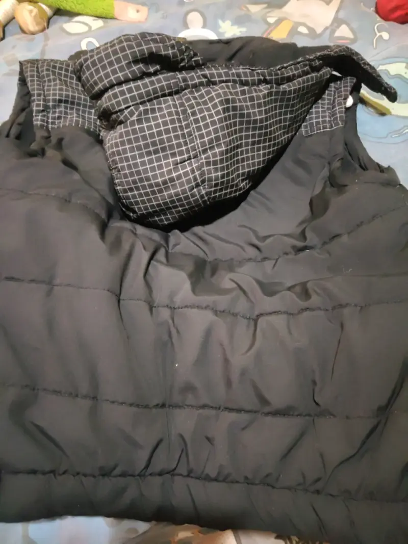 Chaqueta acolchada bicolor para invierno - 5