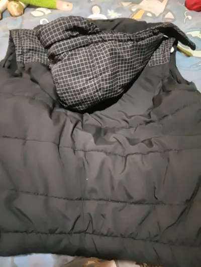 Chaqueta acolchada bicolor para invierno - miniatura 5