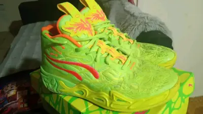 Zapatillas deportivas verdes neón Puma - miniatura 4