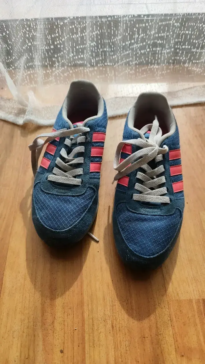 Zapatillas deportivas azul con rojo para hombre - 1