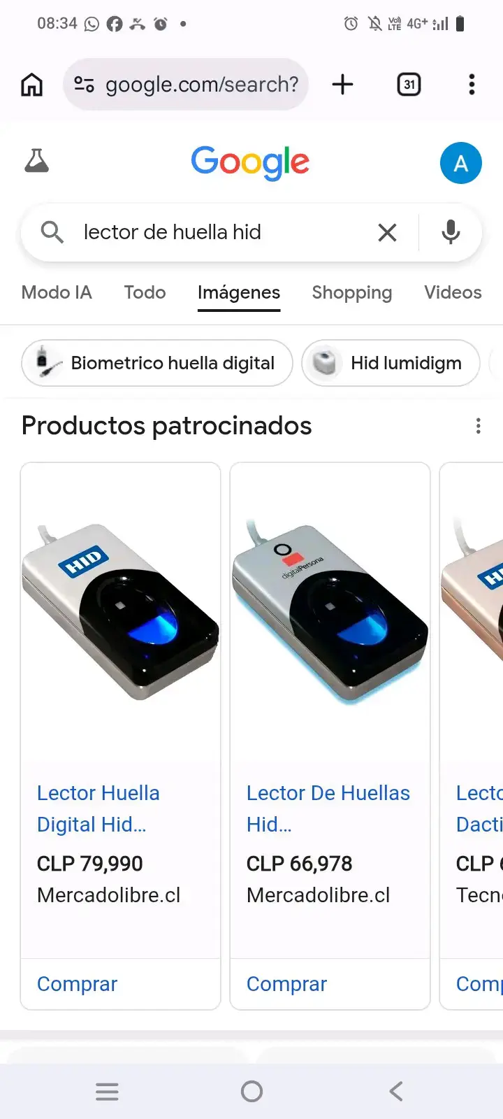 Lector de huella digital HID compacto - 1