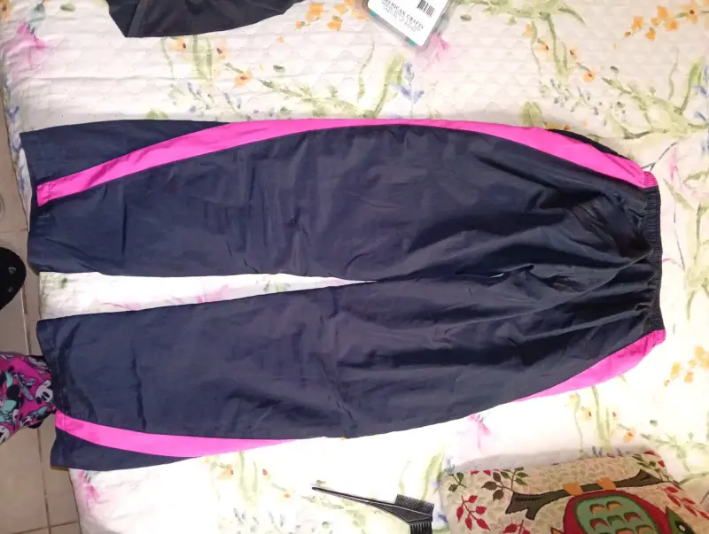 Pantalón deportivo Puma negro y rosado talla 38 - 3