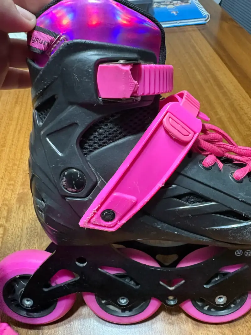 Patines en línea Cityrun negros y rosados - 3