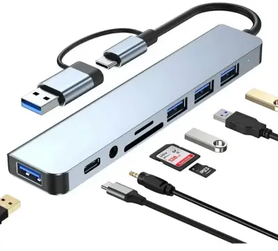 Hub USB-C multifuncional con múltiples puertos - miniatura 1
