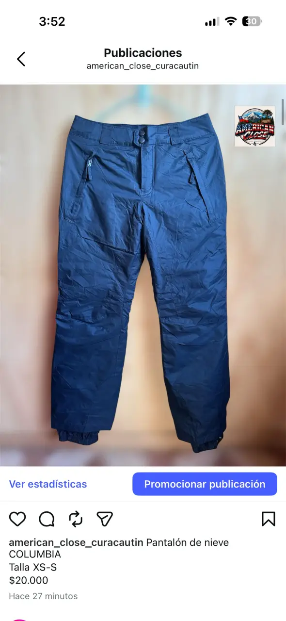 Pantalón de nieve Columbia