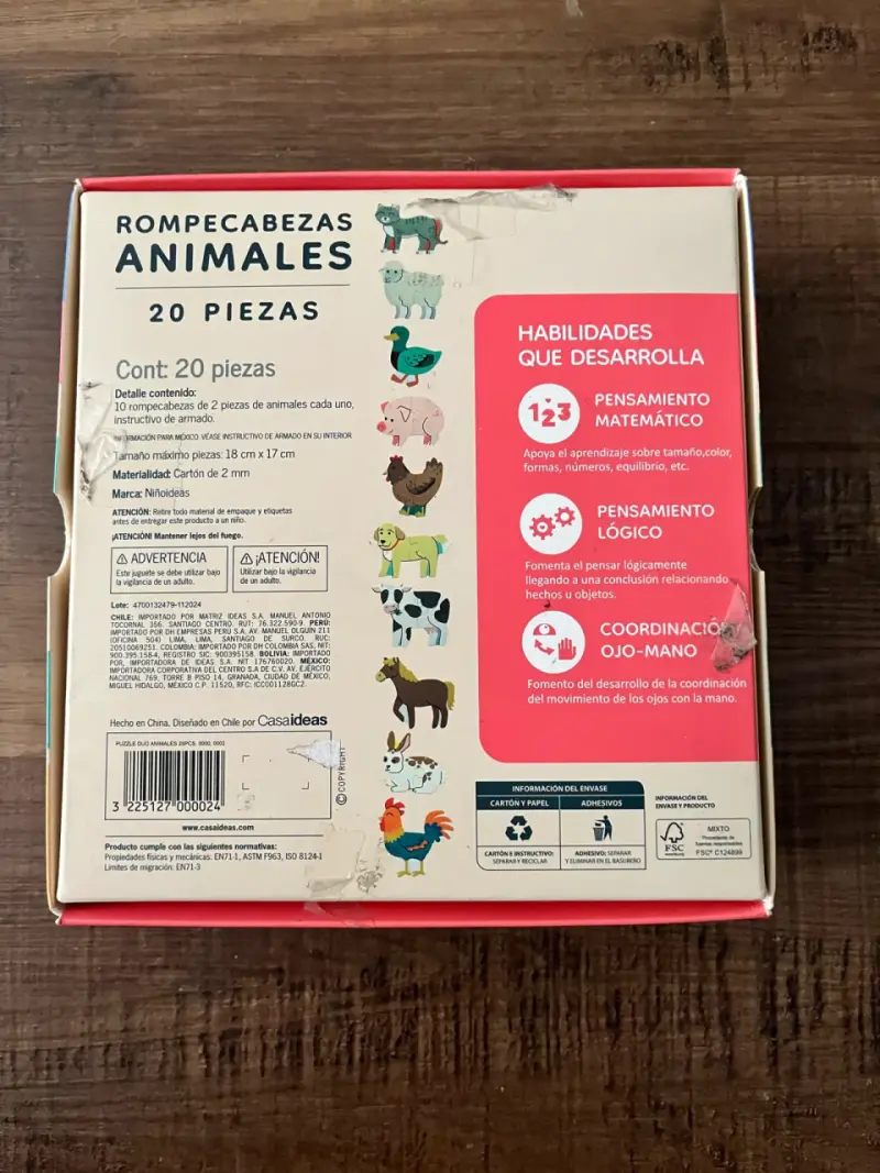 Rompecabezas didáctico de animales para niños - 3