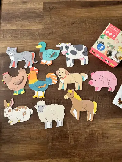 Rompecabezas didáctico de animales para niños - miniatura 5