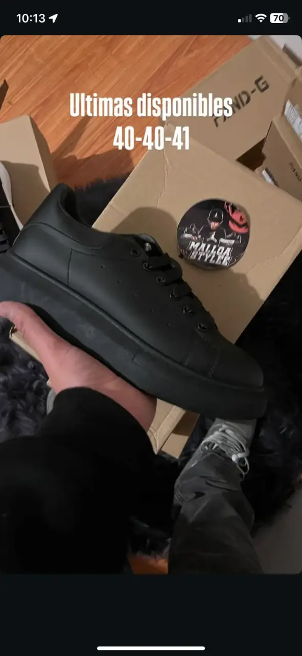 Zapatillas negras estilo casual unisex - 2