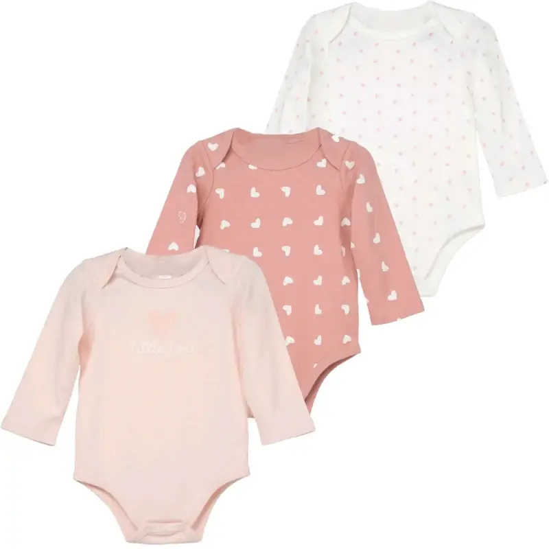 Set de 3 bodies para bebé con estampado floral - 2