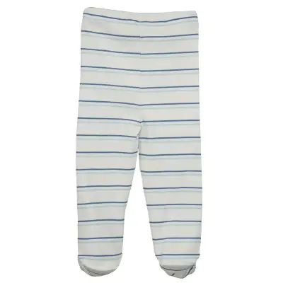 Set de 3 pantalones de bebé con pie - miniatura 4