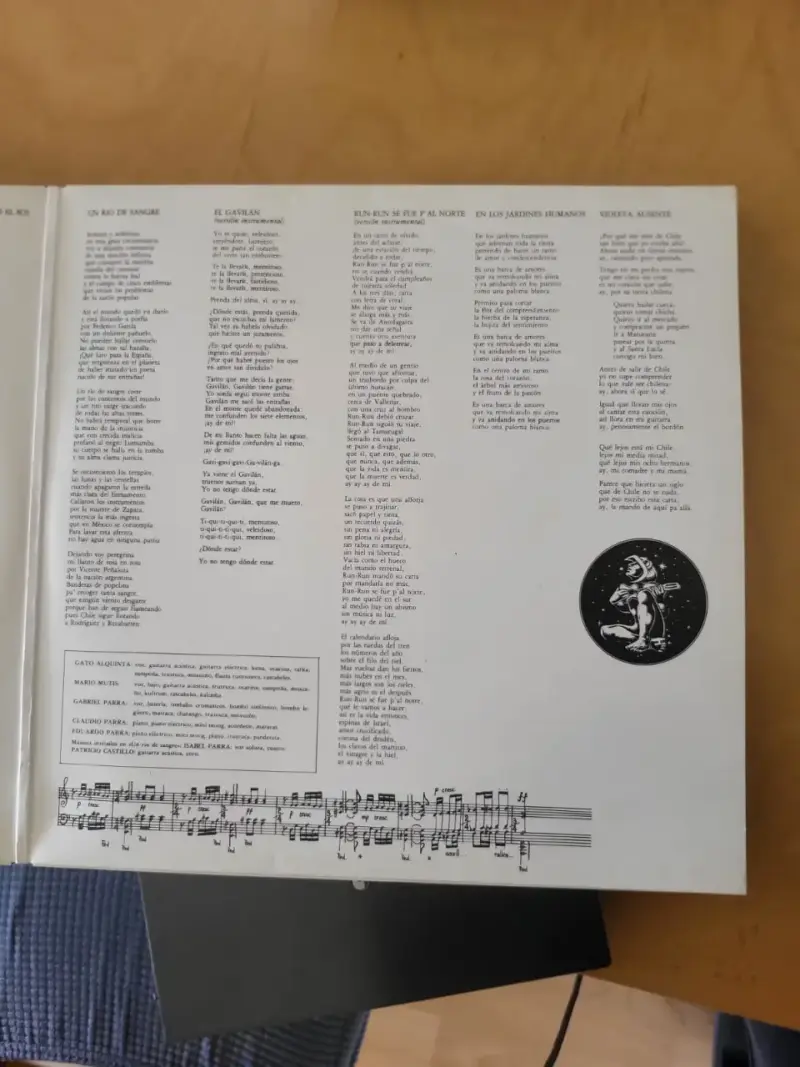 Vinilo Los Jaivas - Obras de Violeta Parra - Nuevo - 3