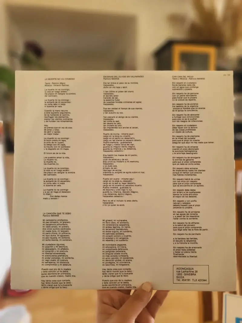 Vinilo Patricio Manns & Inti-Illimani - La muerte - 2