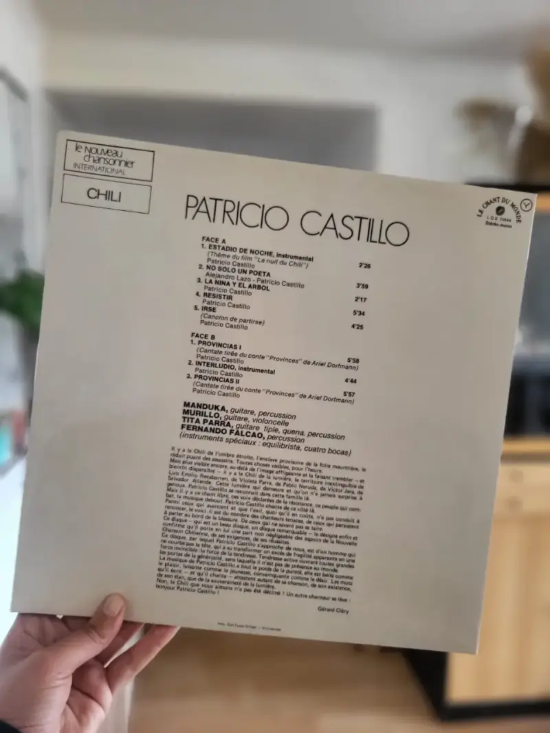 Vinilo Patricio Castillo - Provinces - 1977 -Nuevo - 6