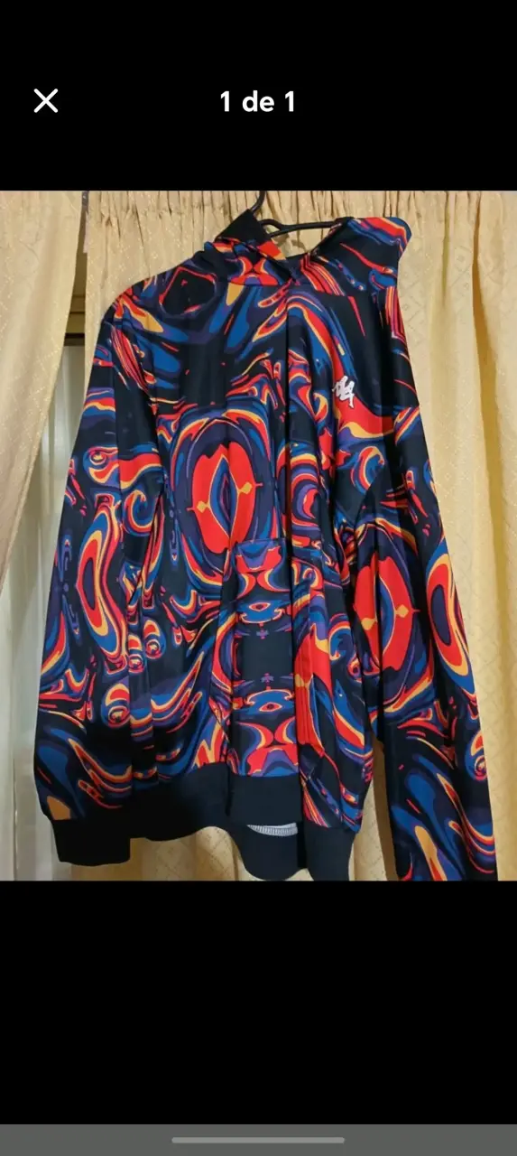 Polerón con diseño psicodélico MULTICOLOR KAPPA m