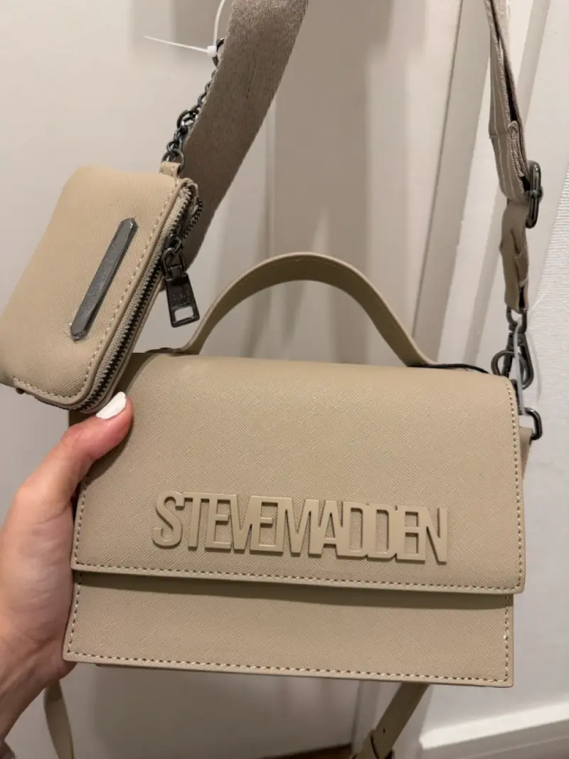 Cartera beige Steve Madden con correa ajustable - 4