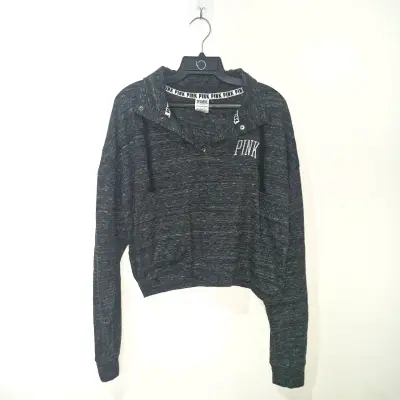 Polerón gris oscuro con cuello alto Pink - miniatura 2