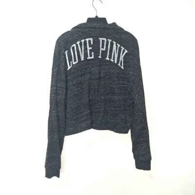 Polerón gris oscuro con cuello alto Pink - miniatura 3