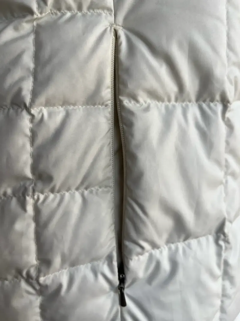 Parka de pluma blanco para mujer - 3