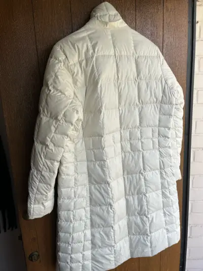 Parka de pluma blanco para mujer - miniatura 4