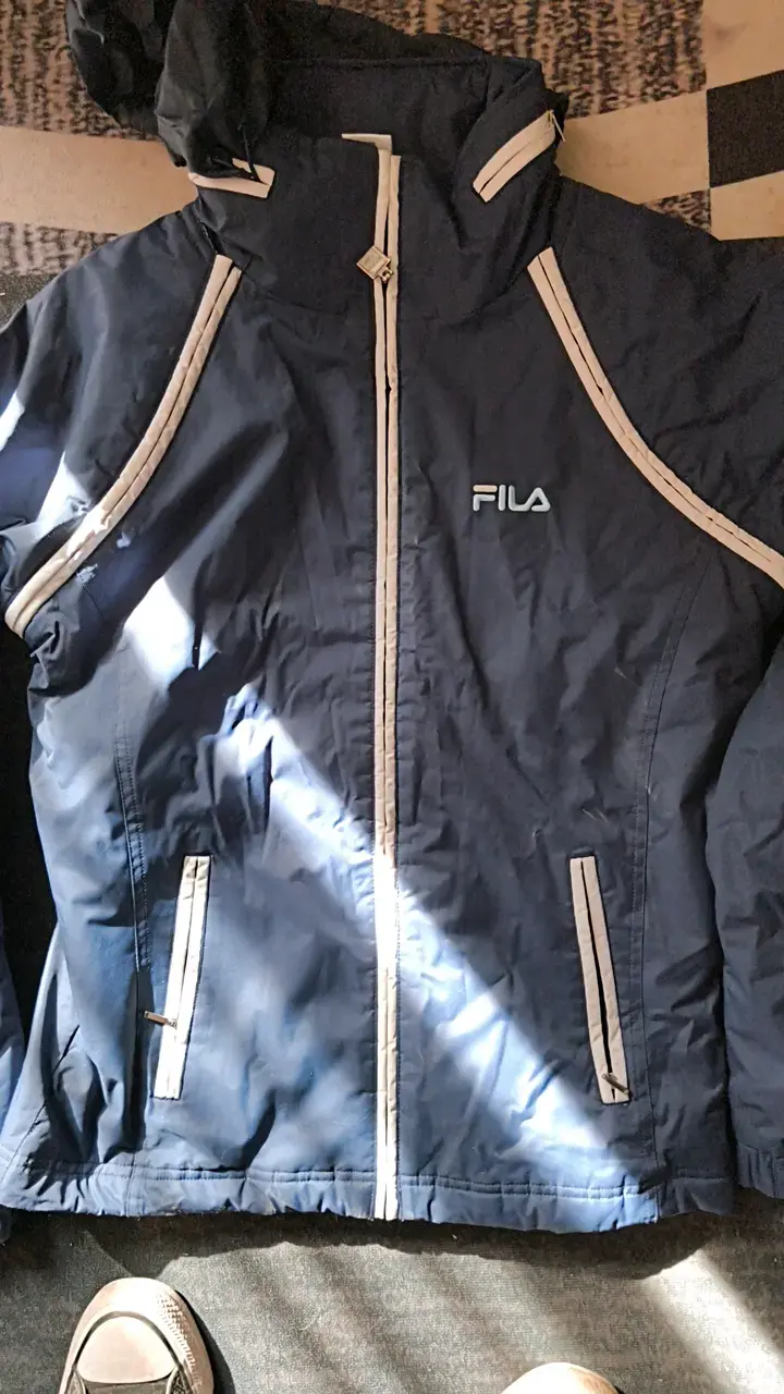 Chaqueta deportiva Fila azul con capucha - 3